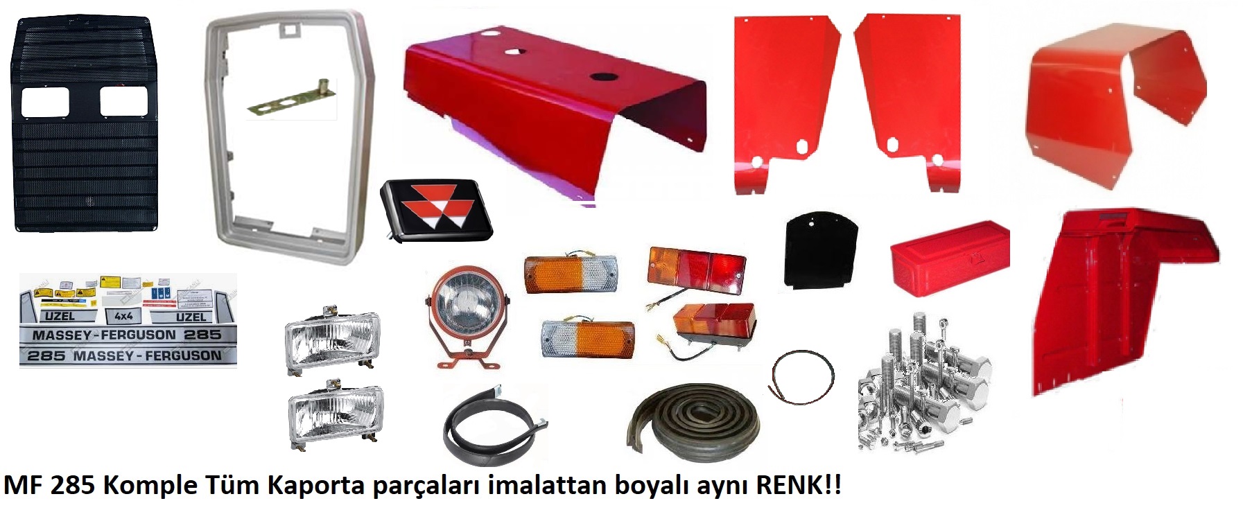 Mf 285 komple kaput FULL SET